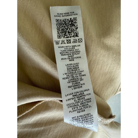 Asos Design Halter Midi Dress Open Back Size 8 Tan Strappy Tie Back Cut Out New - Picture 11 of 12